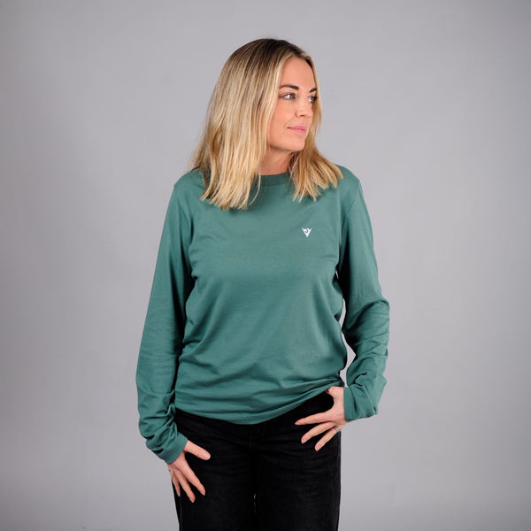 Embroidered Logo Long Sleeved T-Shirt