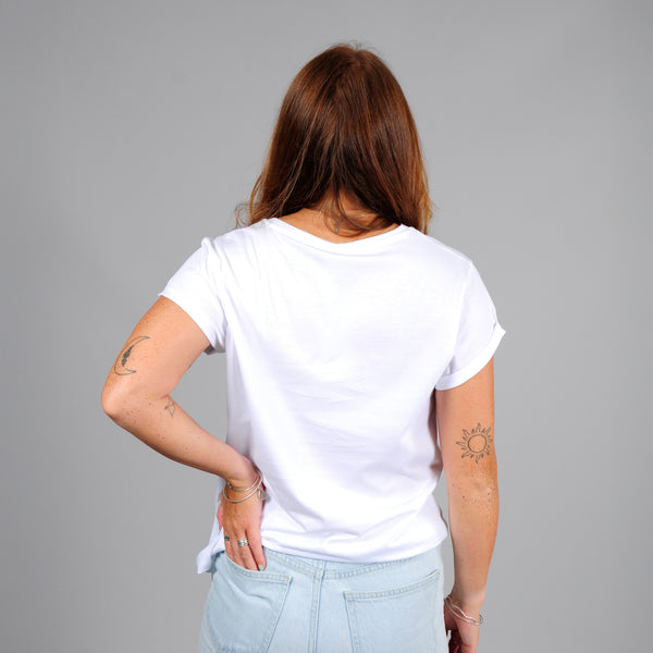 Flow Rolled Sleeve T-Shirt