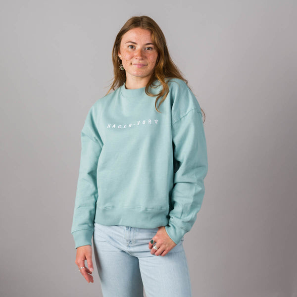 Embroidered Dropped Shoulder Sweatshirt