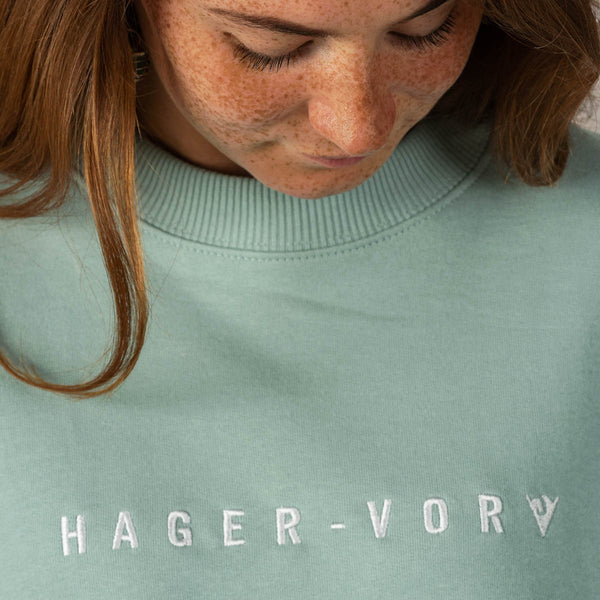 Embroidered Dropped Shoulder Sweatshirt