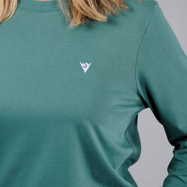 Embroidered Logo Long Sleeved T-Shirt