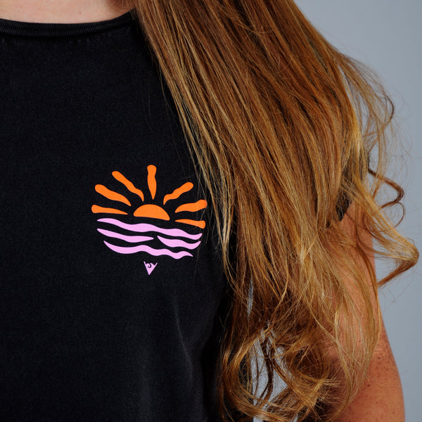Sunset Rolled Sleeve T-Shirt