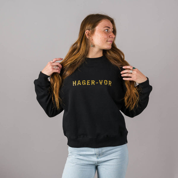 Leopard Print Dropped Shoulder Sweatshirt