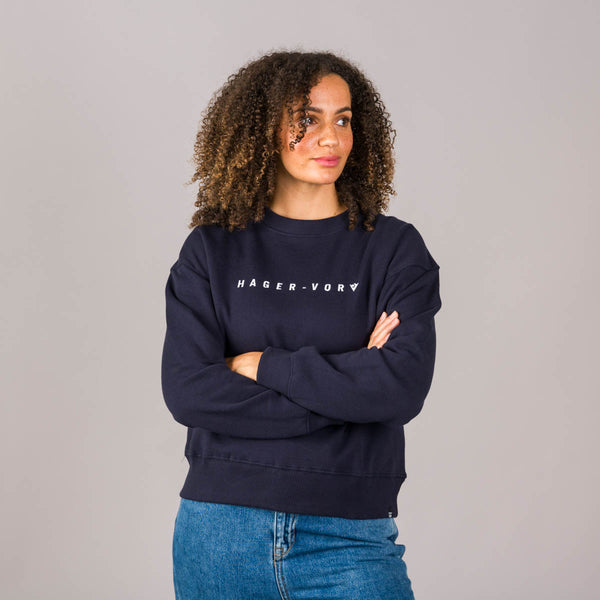 Embroidered Dropped Shoulder Sweatshirt