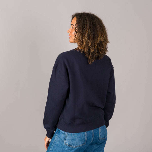 Embroidered Dropped Shoulder Sweatshirt