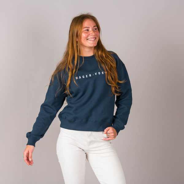 Embroidered Dropped Shoulder Sweatshirt