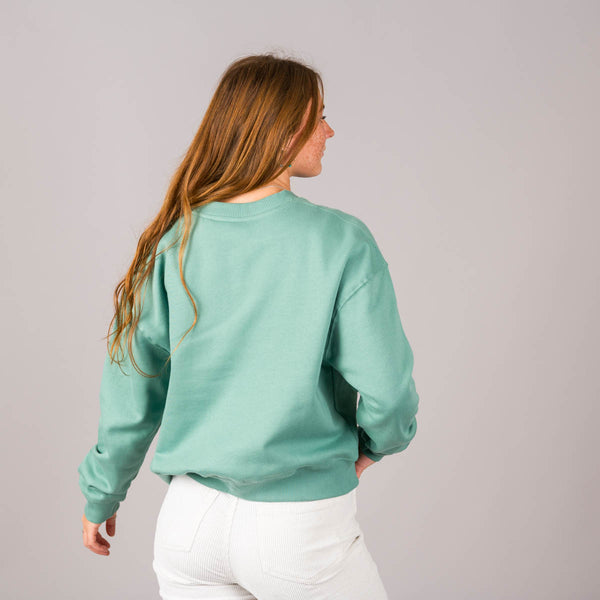 Embroidered Dropped Shoulder Sweatshirt