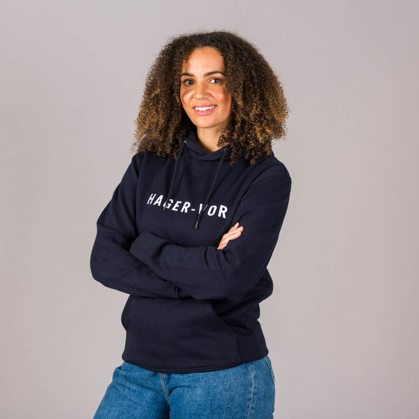 Embroidered Text Hoodie