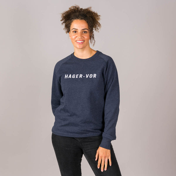 Embroidered Text Recycled Raglan Sweatshirt