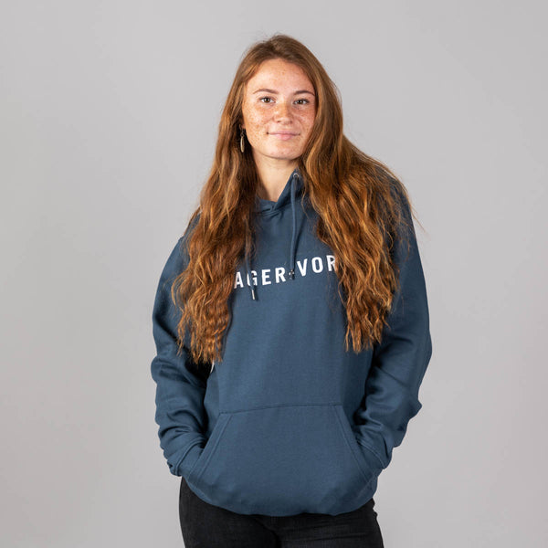 Embroidered Text Hoodie