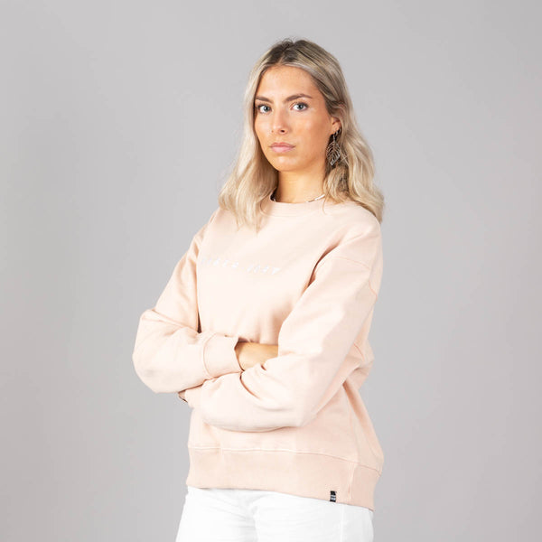 Embroidered Dropped Shoulder Sweatshirt