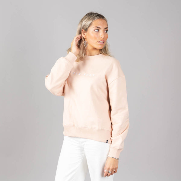 Embroidered Dropped Shoulder Sweatshirt