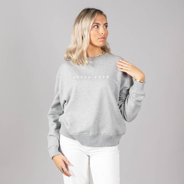 Embroidered Dropped Shoulder Sweatshirt
