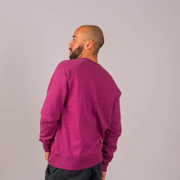 Embroidered Text Recycled Raglan Sweatshirt