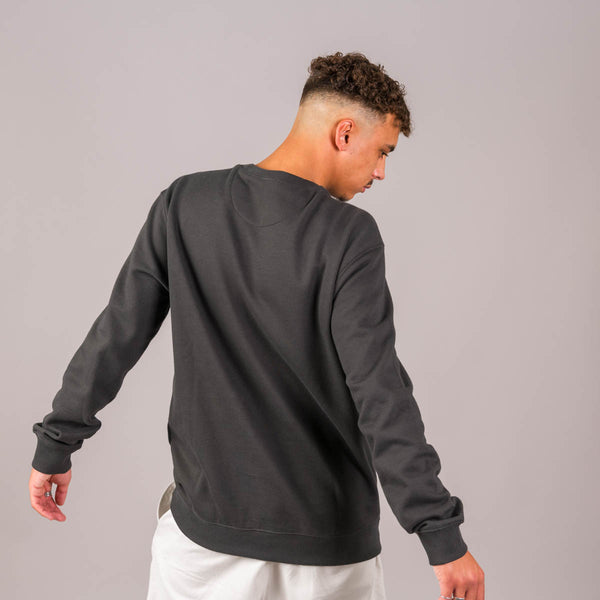 Classic Embroidered Text Sweatshirt