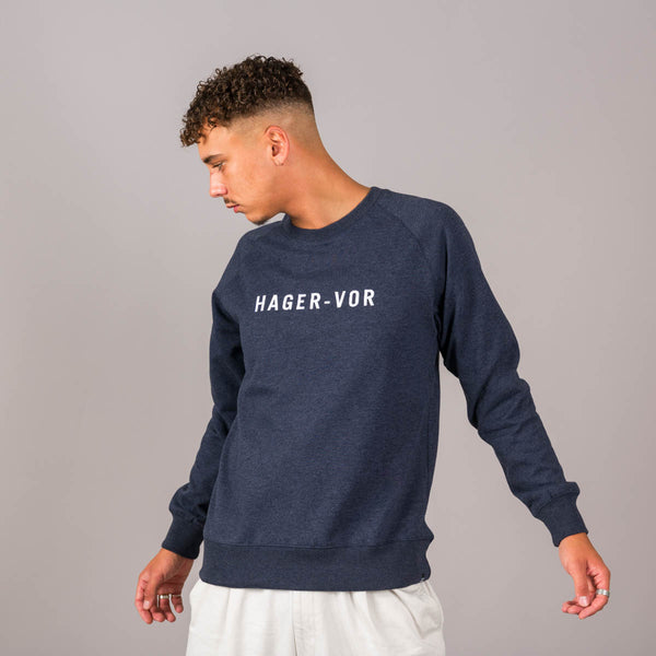 Embroidered Text Recycled Raglan Sweatshirt
