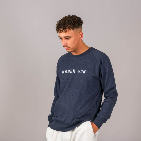 Embroidered Text Recycled Raglan Sweatshirt