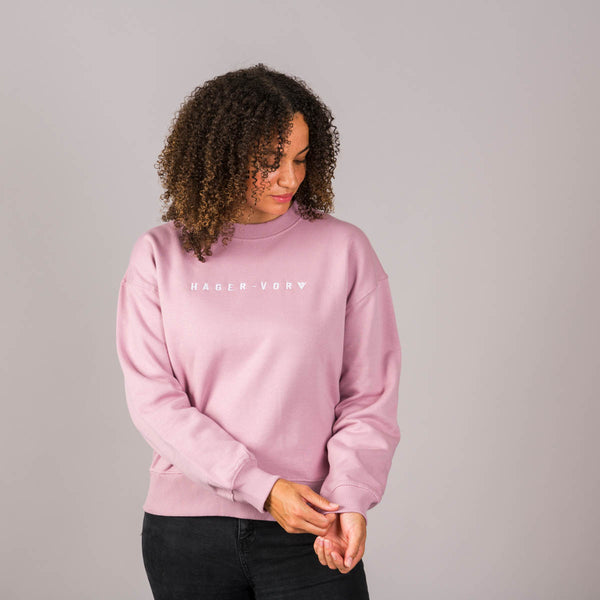Embroidered Dropped Shoulder Sweatshirt