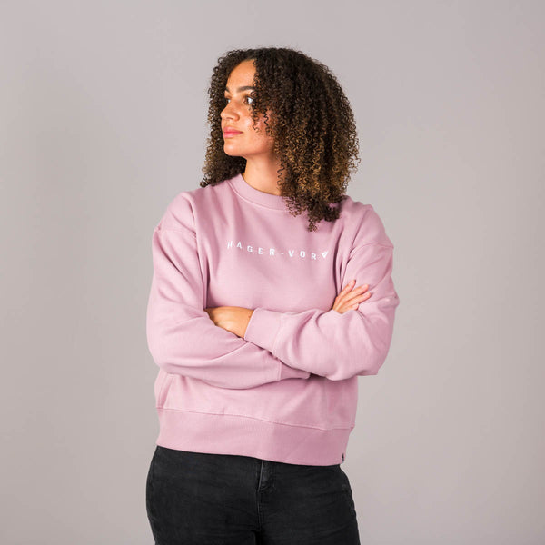 Embroidered Dropped Shoulder Sweatshirt