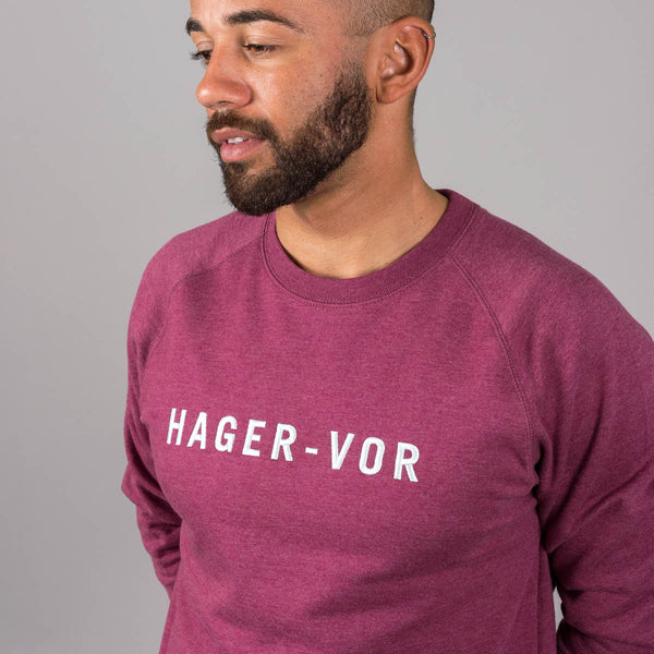 Embroidered Text Recycled Raglan Sweatshirt