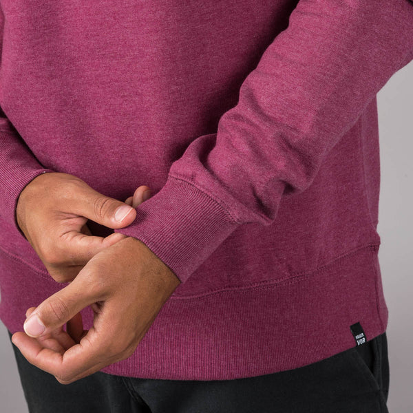 Embroidered Text Recycled Raglan Sweatshirt