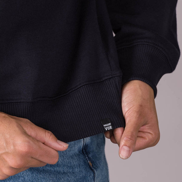 Embroidered Dropped Shoulder Sweatshirt