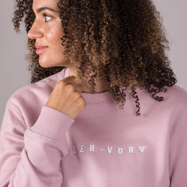 Embroidered Dropped Shoulder Sweatshirt