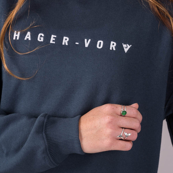 Embroidered Dropped Shoulder Sweatshirt