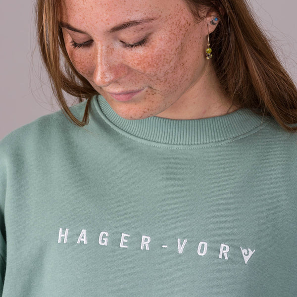 Embroidered Dropped Shoulder Sweatshirt