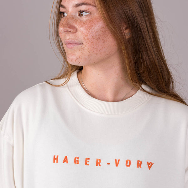 Embroidered Dropped Shoulder Sweatshirt