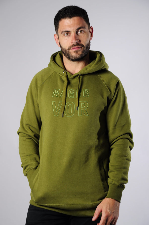 Embroidered Vor Square Hoodie