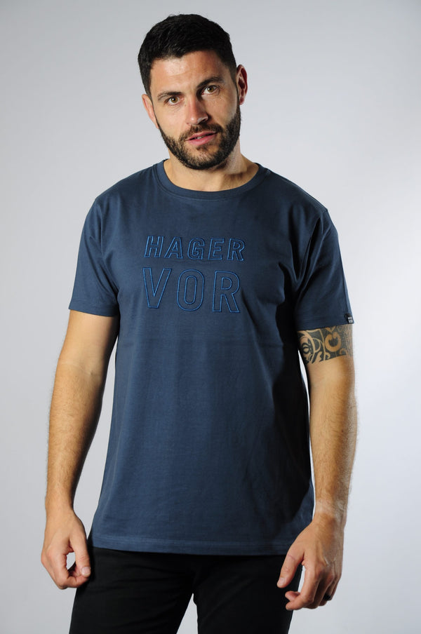 Embroidered Vor Square T-Shirt