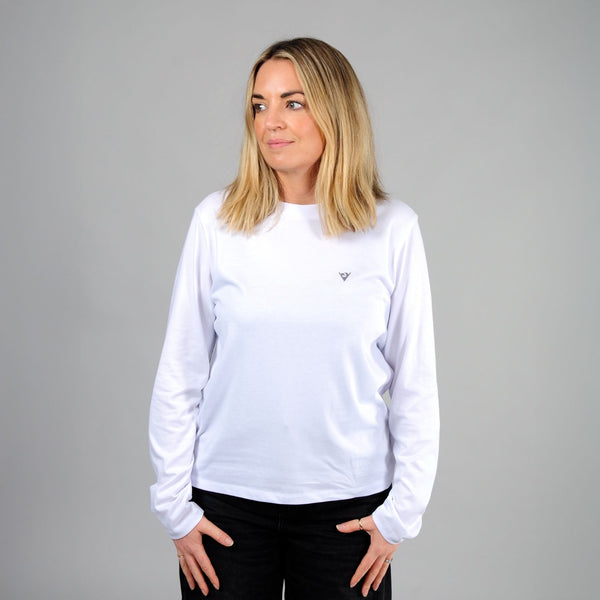 Embroidered Logo Long Sleeved T-Shirt