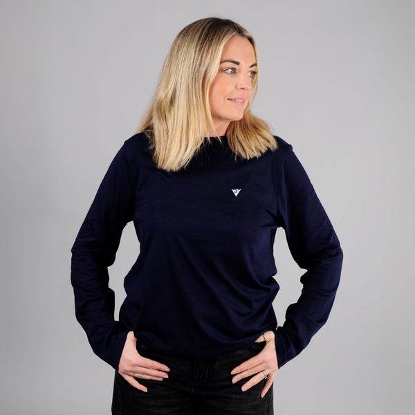 Embroidered Logo Long Sleeved T-Shirt