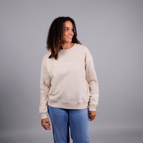 Embroidered Dropped Shoulder Sweatshirt