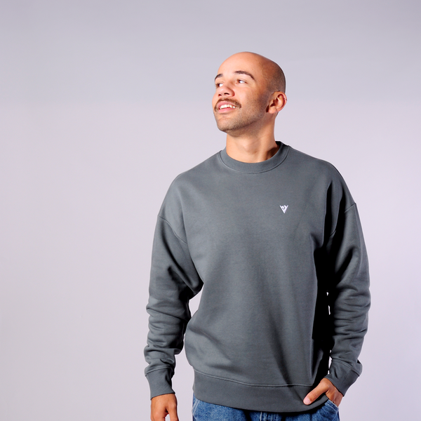 Oversized DS Embroidered Logo Sweatshirt