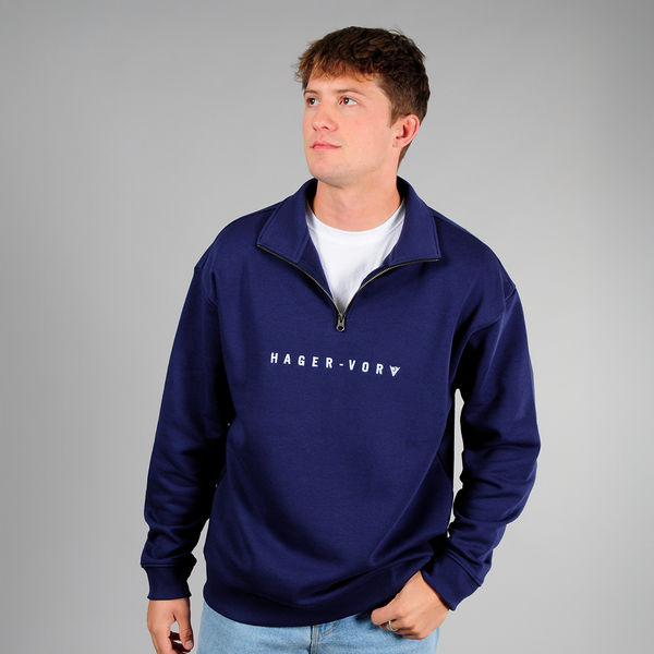 Classic Embroidered 1/4 Zip Sweatshirt