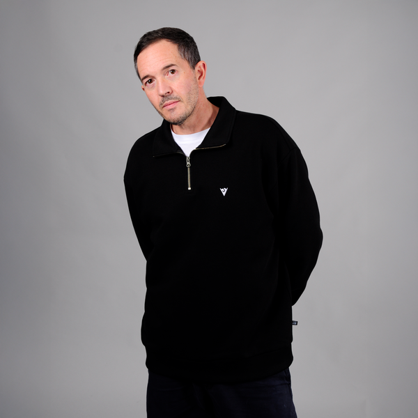 Embroidered Logo 1/4 Zip Sweatshirt