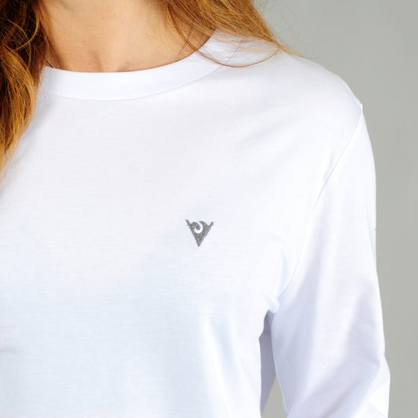 Embroidered Logo Long Sleeved T-Shirt