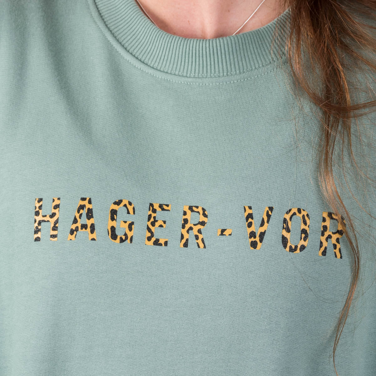 Leopard Print Dropped Shoulder Sweatshirt