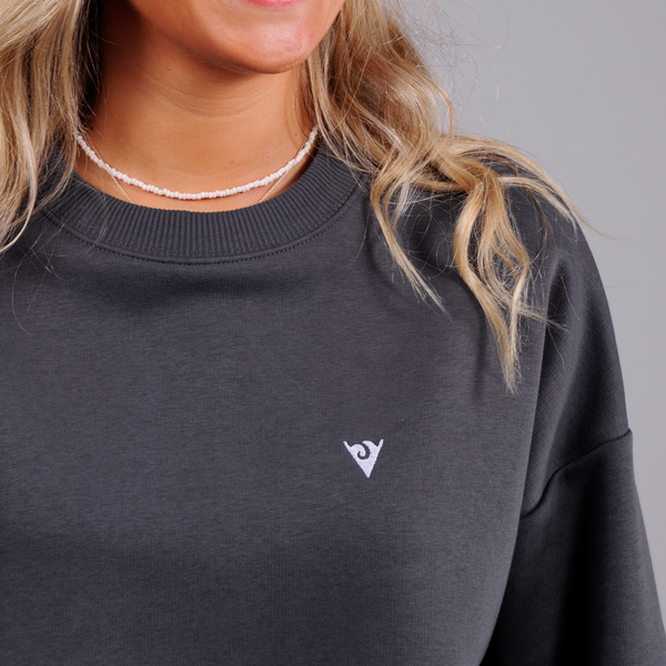 Oversized DS Embroidered Logo Sweatshirt