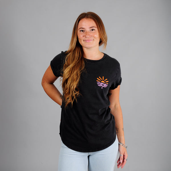 Sunset Rolled Sleeve T-Shirt