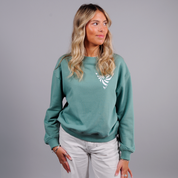 Vee Logo Dropped Shoulder Sweatshirt