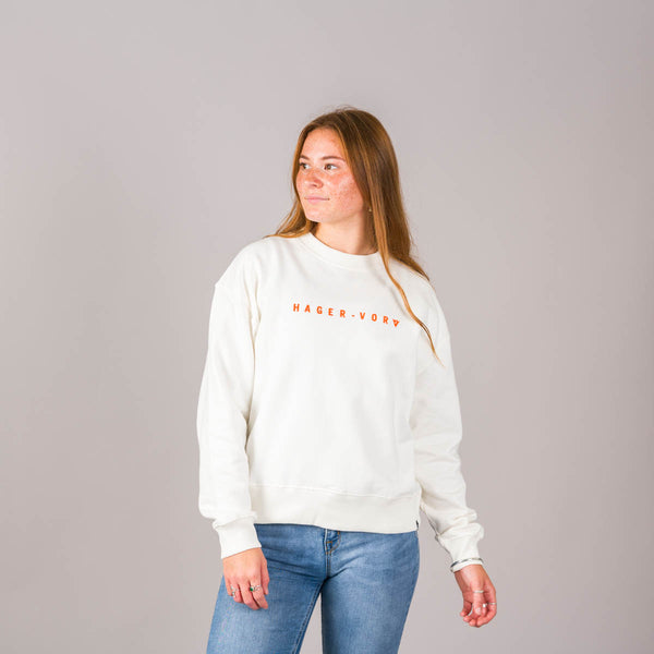 Embroidered Dropped Shoulder Sweatshirt