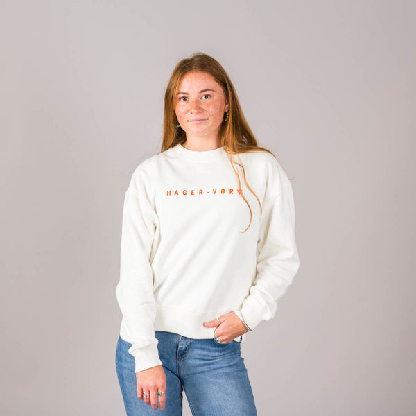 Embroidered Dropped Shoulder Sweatshirt