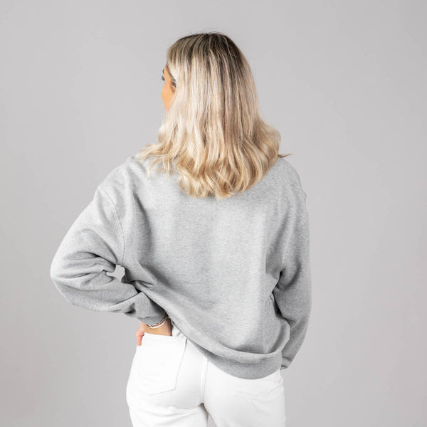 Embroidered Dropped Shoulder Sweatshirt