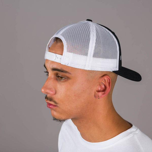 Embroidered Trucker Snapback Cap