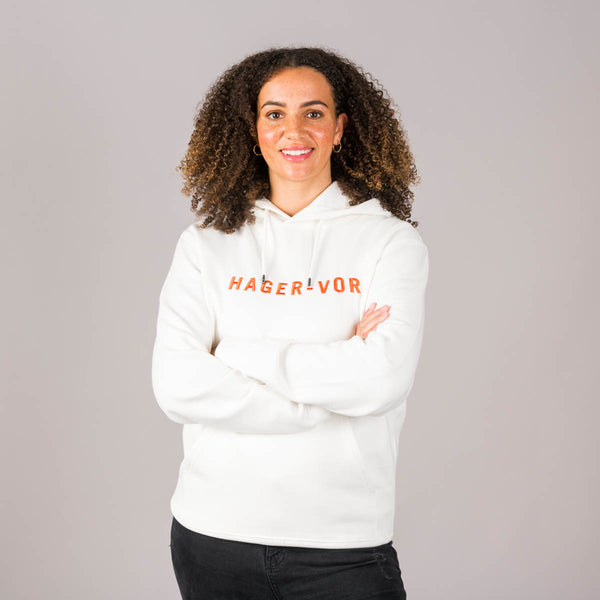 Embroidered Text Hoodie