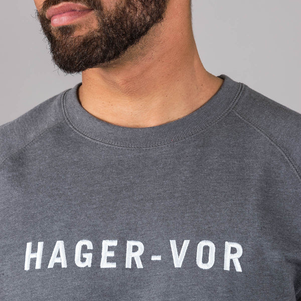 Embroidered Text Recycled Raglan Sweatshirt