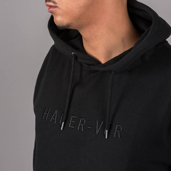 Embroidered Text Hoodie
